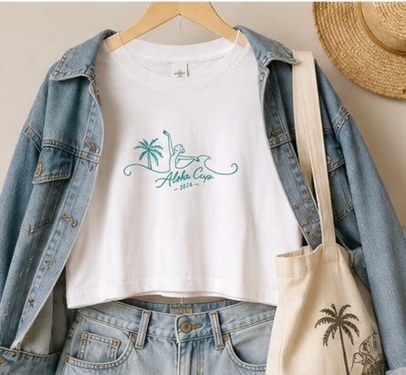 Aloha Cup Cropped Tee