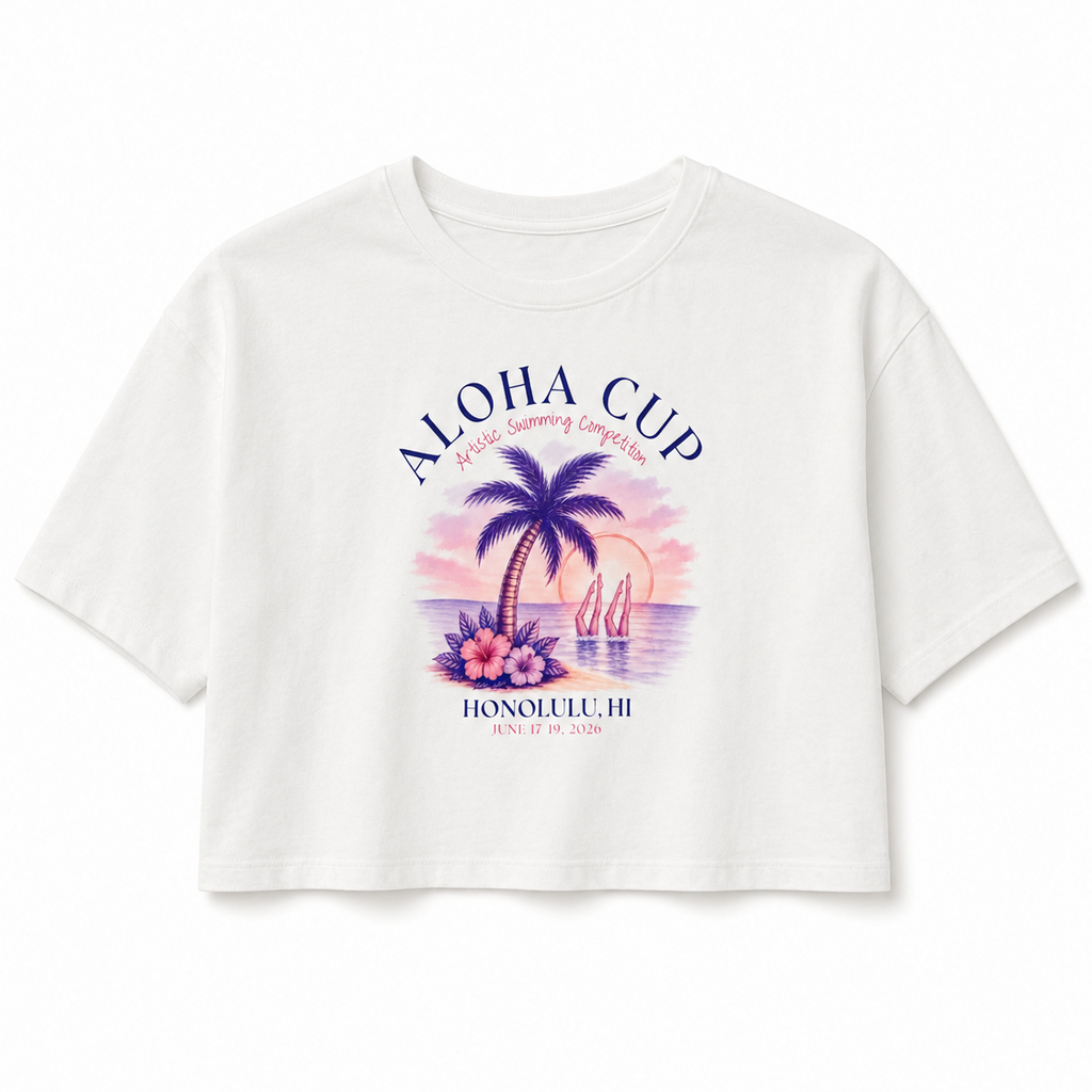 Vintage Aloha Cup Crop Top