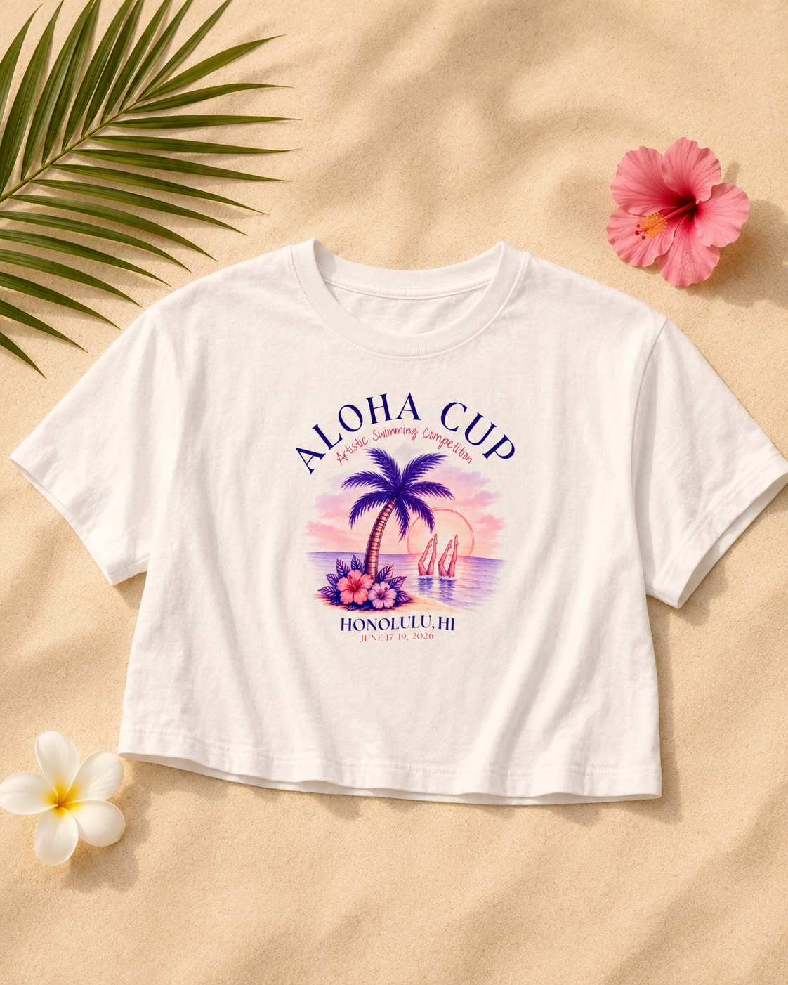 Vintage Aloha Cup Crop Top