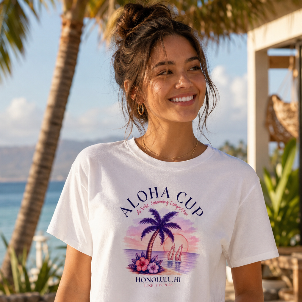 Vintage Aloha Cup Crop Top