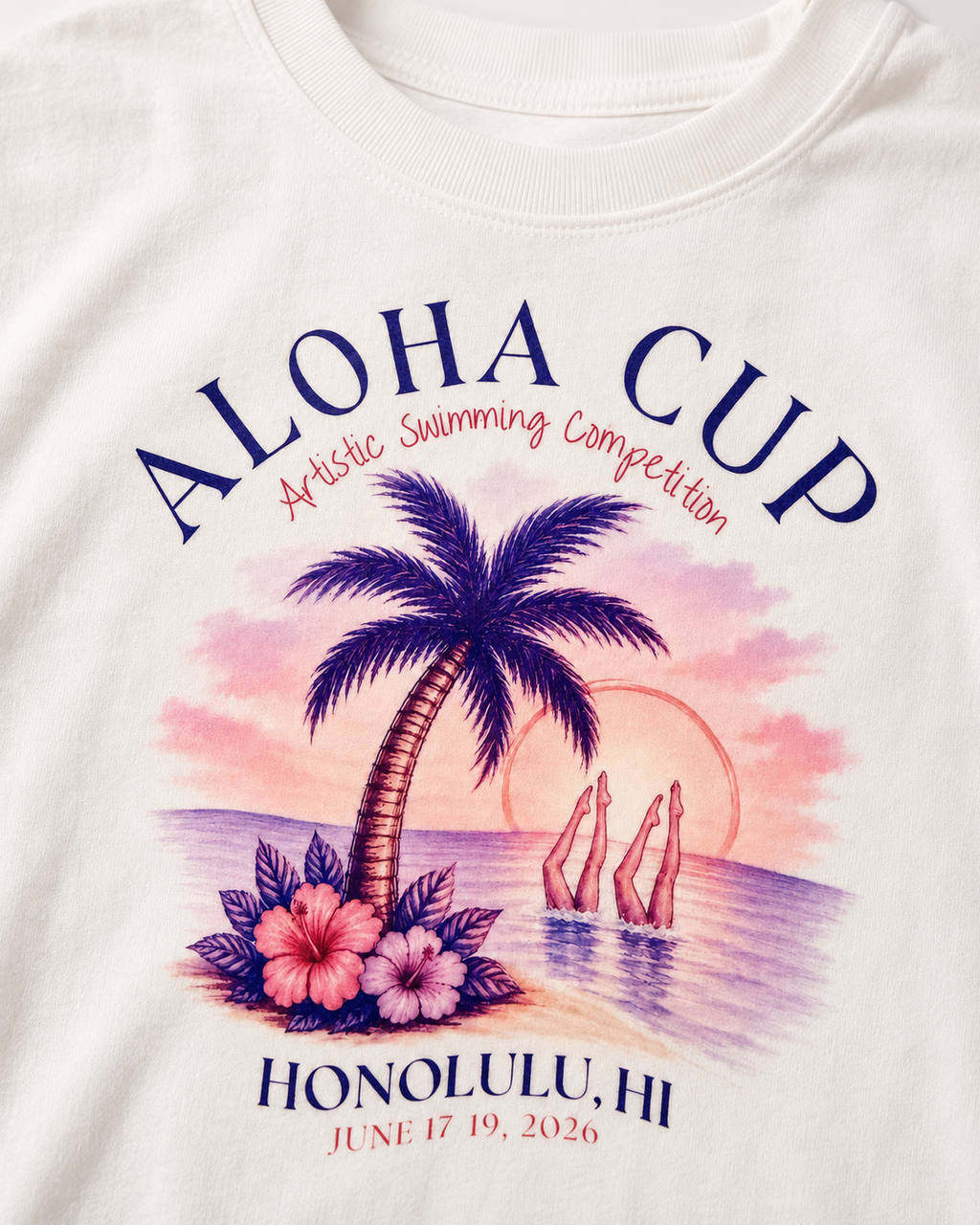 Vintage Aloha Cup Crop Top