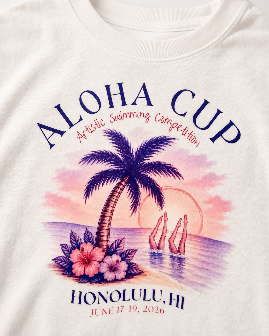 Vintage Aloha Cup Crop Top