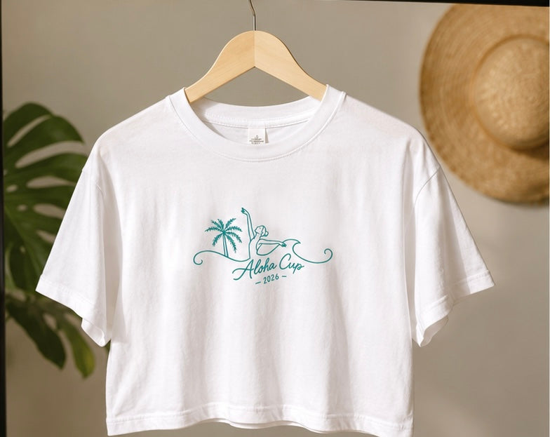 Aloha Cup Cropped Tee