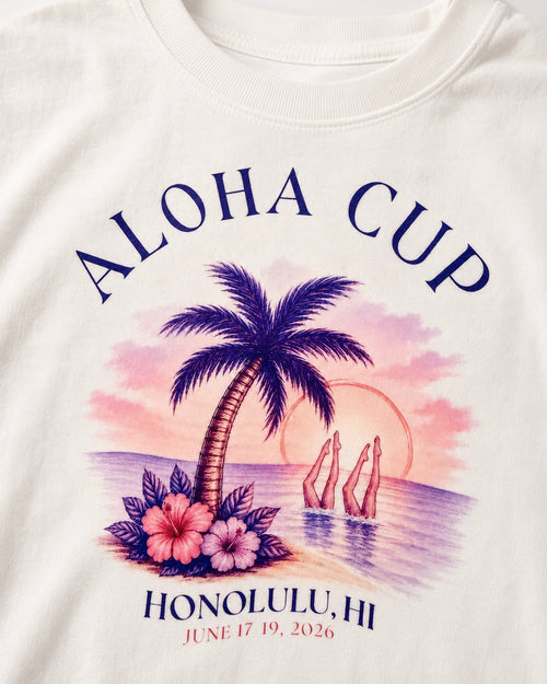 Vintage Aloha Cup Crop Top